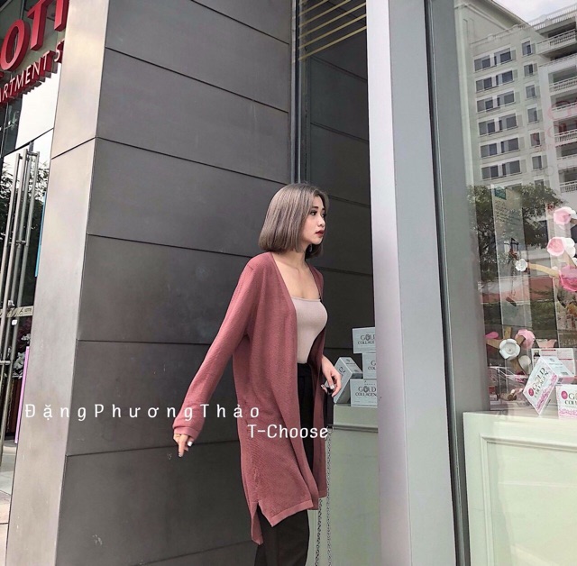 ÁO KHOAC LEN MỎNG DÁNG DÀI CHUẨN HÌNH | BigBuy360 - bigbuy360.vn