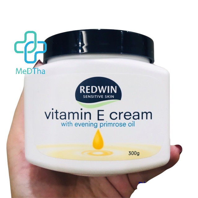 Kem dưỡng da mềm mịn REDWIN Vitamin E Cream 300g - Dưỡng ẩm da, chống nẻ, làm đẹp da hàng Úc [Chính hãng]