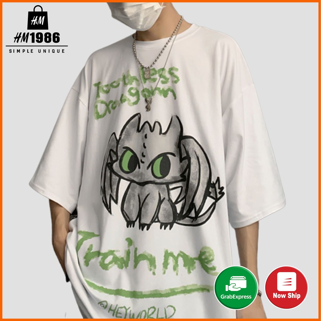Áo thun nam nữ unisex tay lỡ form rộng 3003 , Áo thun form rộng Oversize trơn cao cấp HM1986