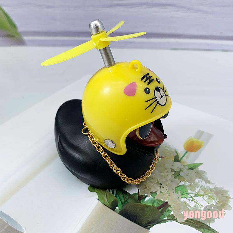 Vịt Đen Đội Mũ Bảo Hiểm Dễ Thương Trang Trí Xe Đạp / Xe Máy / Xe Hơi