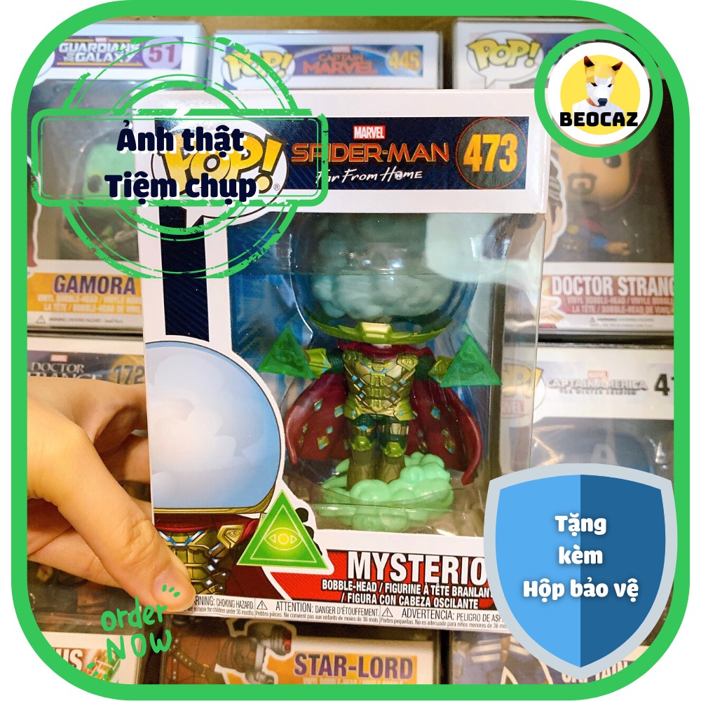 [Ship Hỏa Tốc] [Tặng Hộp Bảo Vệ] [Chính hãng] Mô hình Funko Pop nhân vật Mysterio phim Spider Man Người nhện xa nhà 473