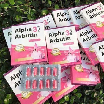 Hộp 10 Viên KíchTrắng AlphaArbutin Thái Lan mẫu truyền thống