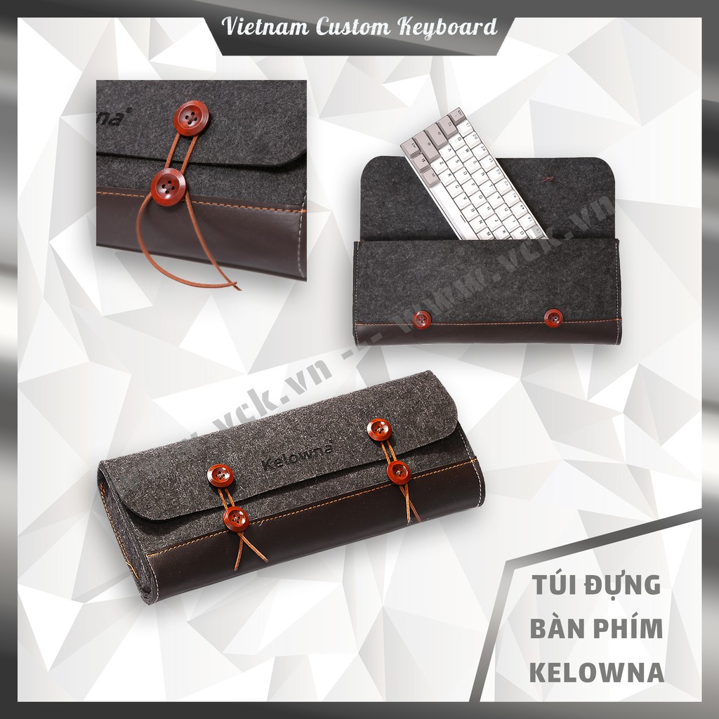 Túi Đựng Bàn Phím Kelowna | Vải Nỉ + Da PU | VCK