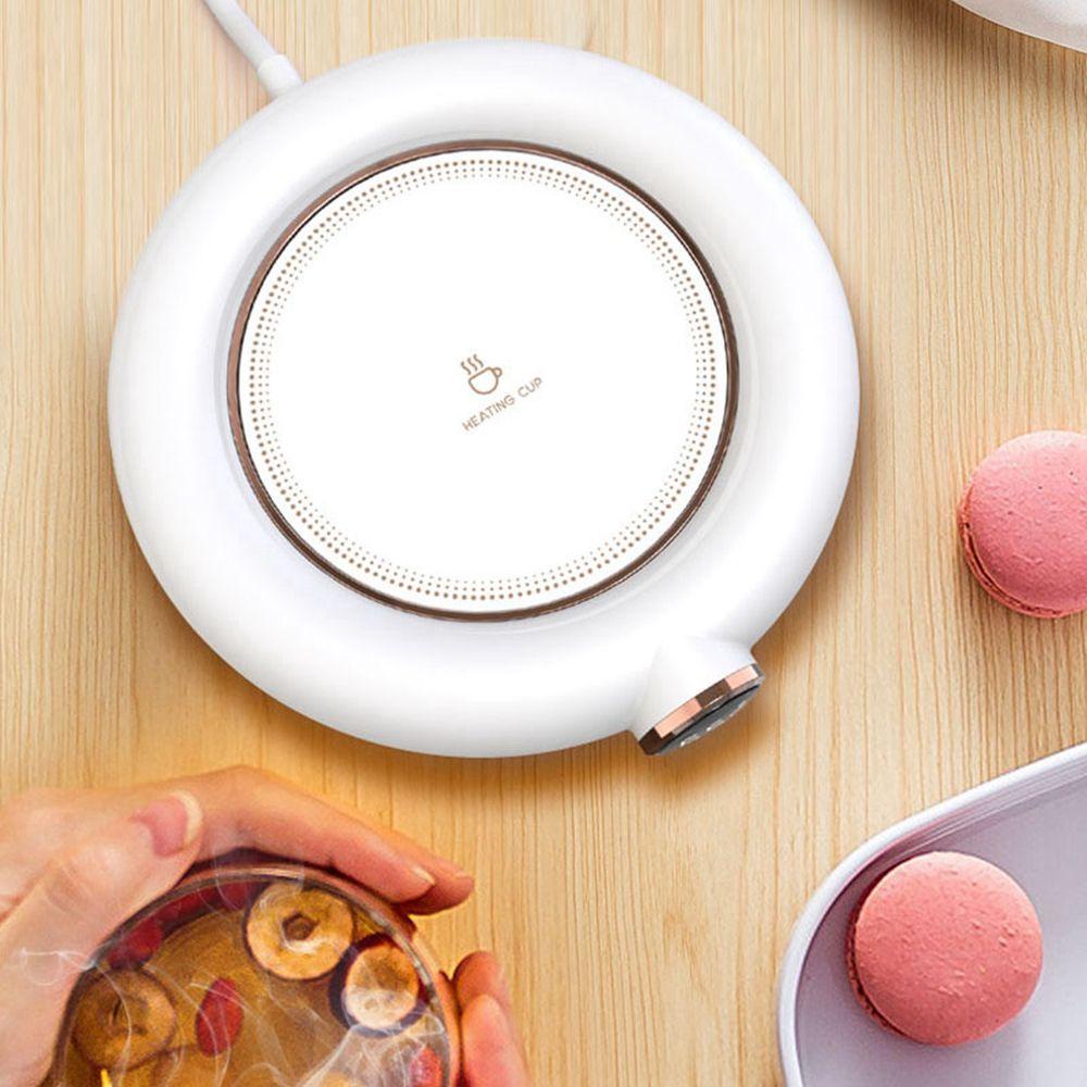 Đế Lót Ly Giữ Nhiệt 3 Bánh Răng Cảm Ứng Thông Minh Có Đèn LED Kết Nối USB