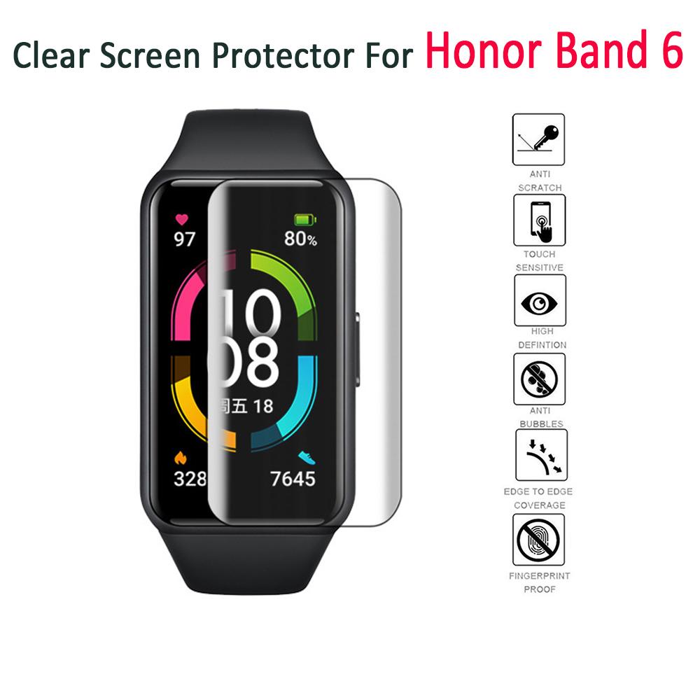 1 / 2 / 3 / 5 Miếng Dán Màn Hình Chống Bám Vân Tay Mềm Trong Suốt Cho Honor Band 6