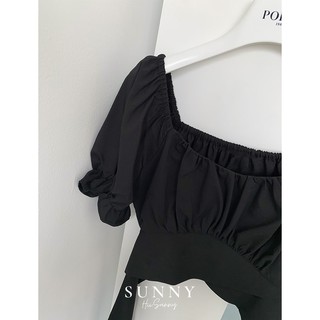Áo croptop - Black top A06