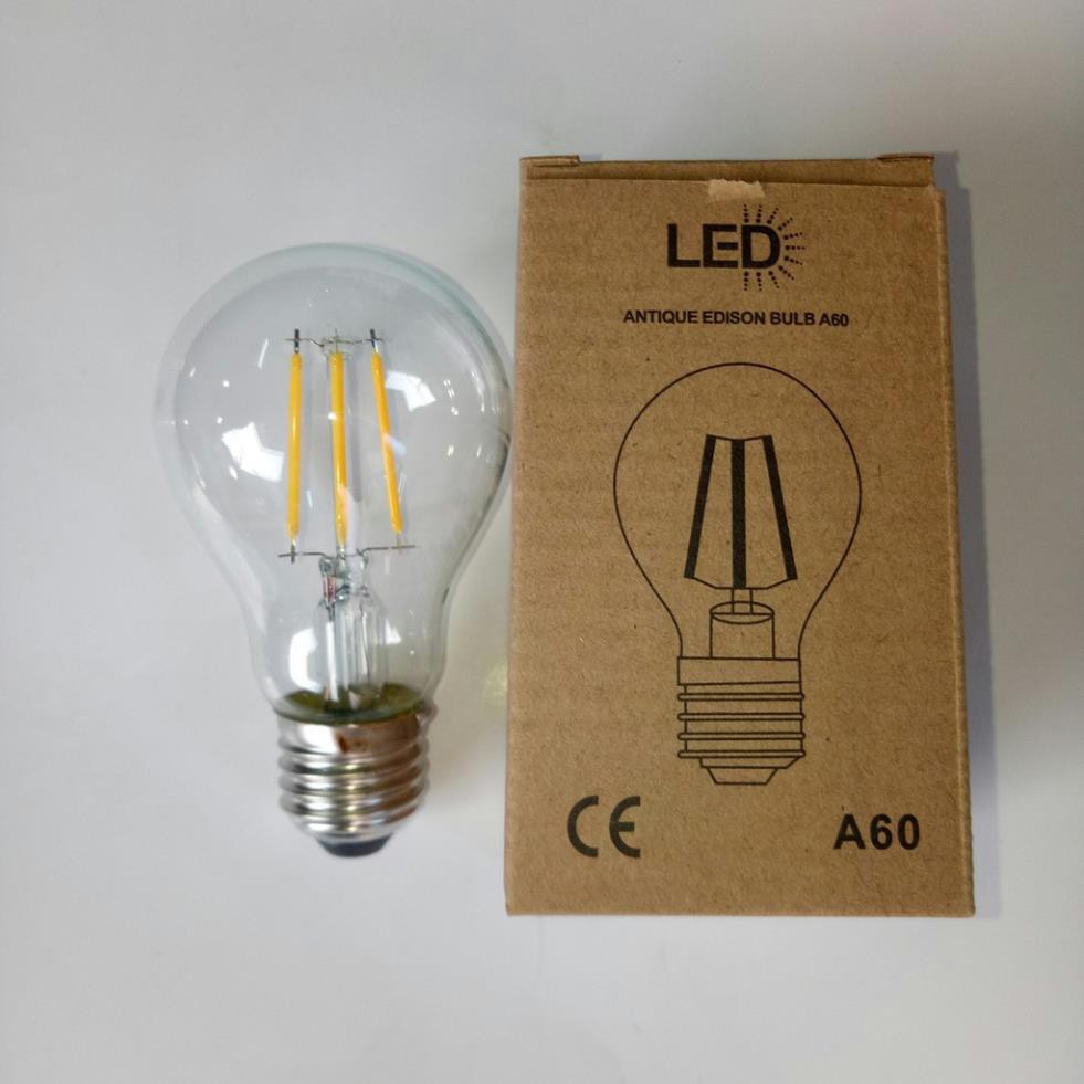 Bóng Đèn - Bóng Đèn Led EDISON A60-4 Ánh Sáng Vàng 2700k | BigBuy360 - bigbuy360.vn