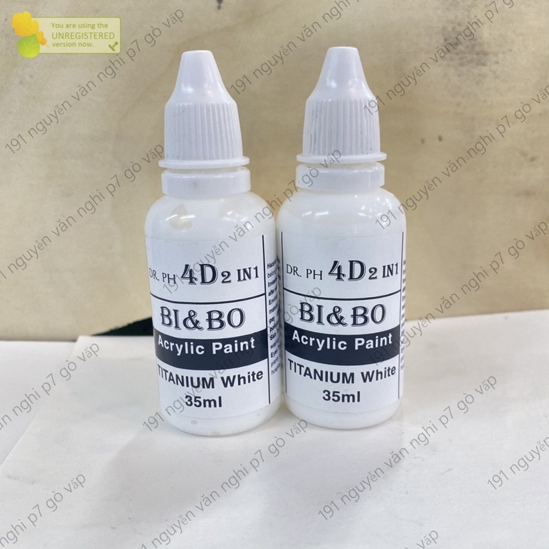Bột màu vẽ cọ bản trắng 35ml