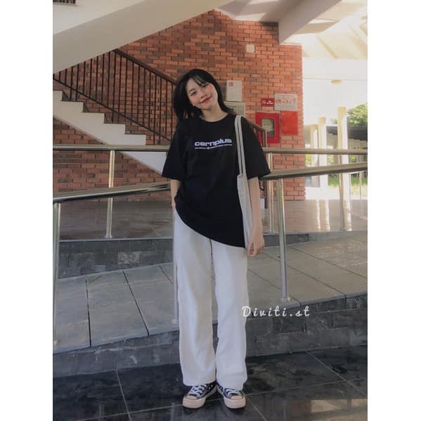 [ Ảnh thật / Video ] Quần nỉ tăm suông ống rộng