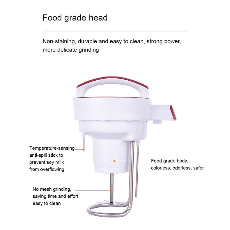Máy Làm Sữa Đậu Nành 1.8L Bằng Thép Không Gỉ Có Bộ Lọc Làm Mát Không Có Bộ Lọc Cho Gia Đình