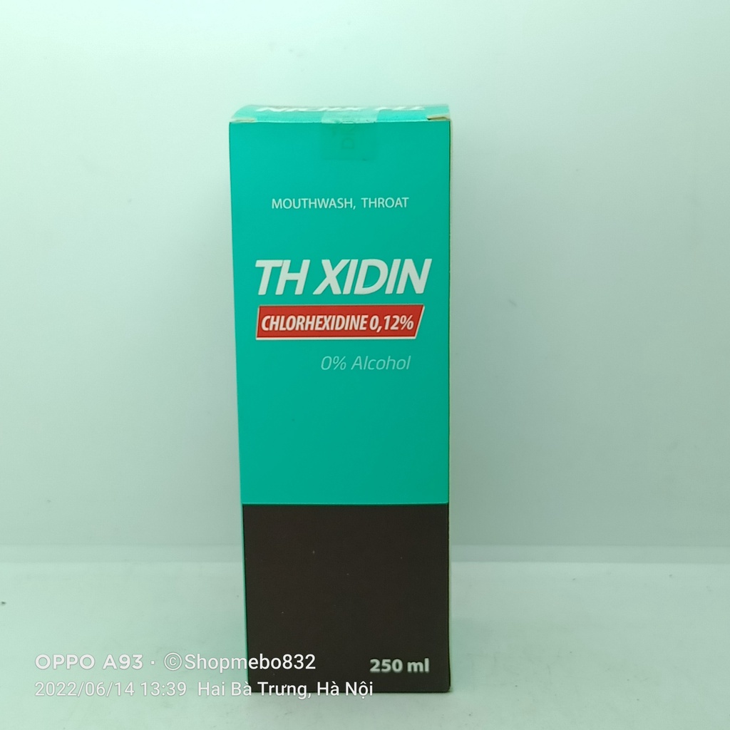 Nước súc miệng họng TH XIDIN Chlorhexidine 250ml