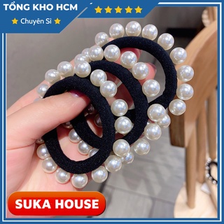 Dây Cột Tóc Ngọc Trai Nhân Tạo Lunh Linh SUKAHOUSE 