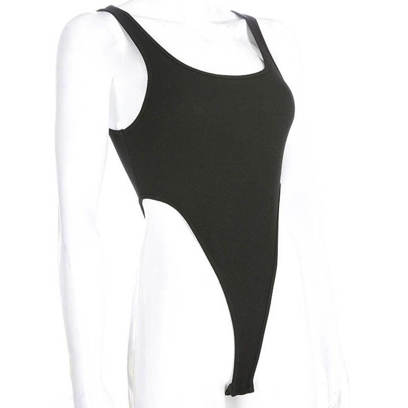 [ Mã 11FASHIONSALE1 giảm 10K đơn 50K ] Bộ áo liền quần hai dây màu đen eo cao ôm dáng quyến rũ dành cho nữ | BigBuy360 - bigbuy360.vn