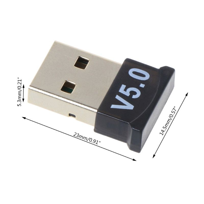 SHAS Bluetooth 5.0 Receiver USB Wireless Bluetooth Adapter Dongle Transmitter for PC Computer Laptop Earphone Gamepad Printer Devices