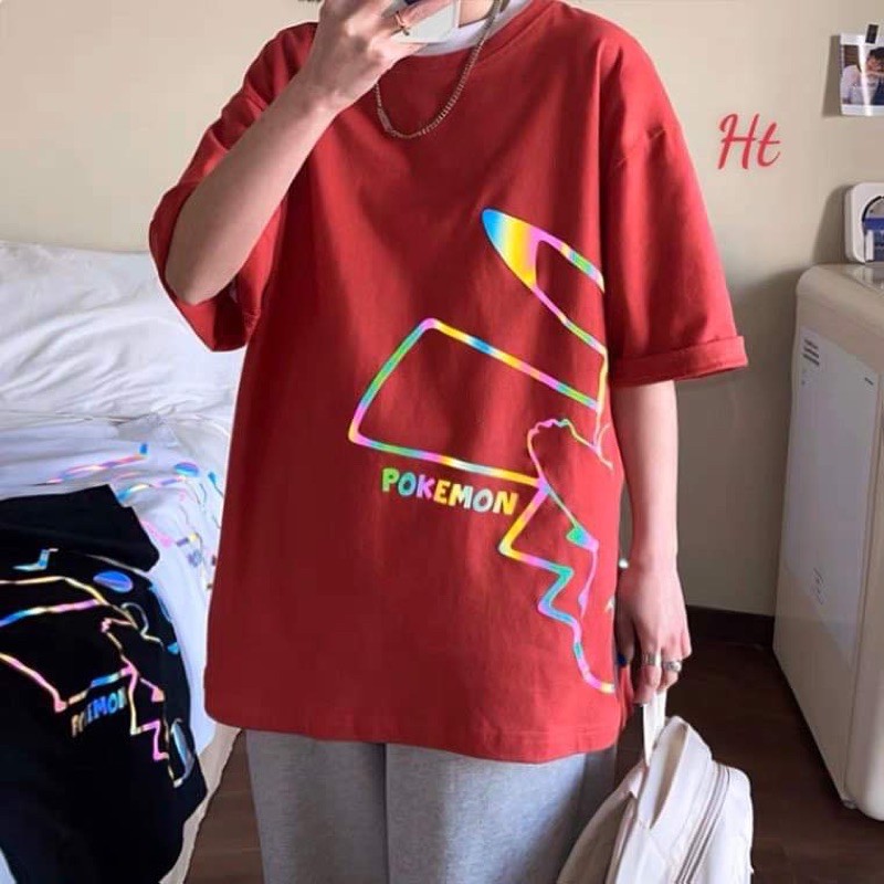 Áo phông mèo Po ke 7 màu H2D578