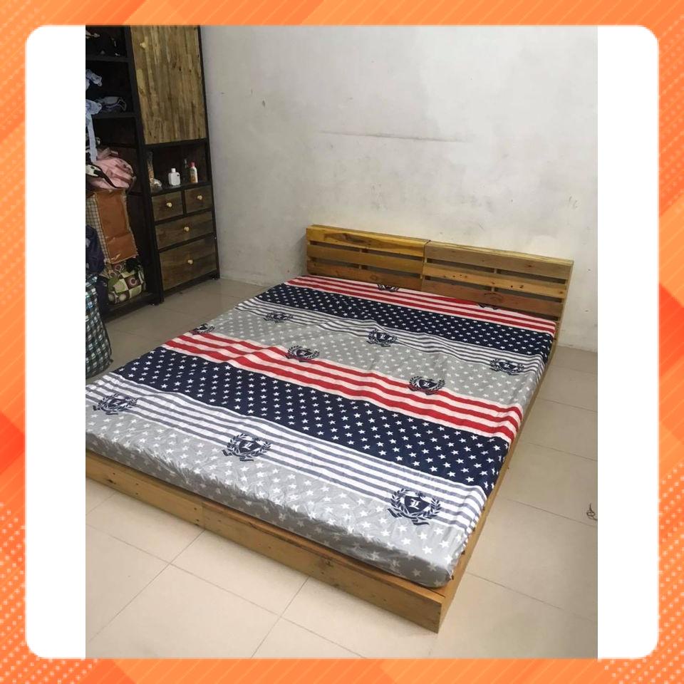 [Siêu Sale] Tổng Hộp Giường Pallet - Giường gỗ - Giường xếp - Giường Hộp Pallet làm giường đã sơn chống mốcDulcie.97