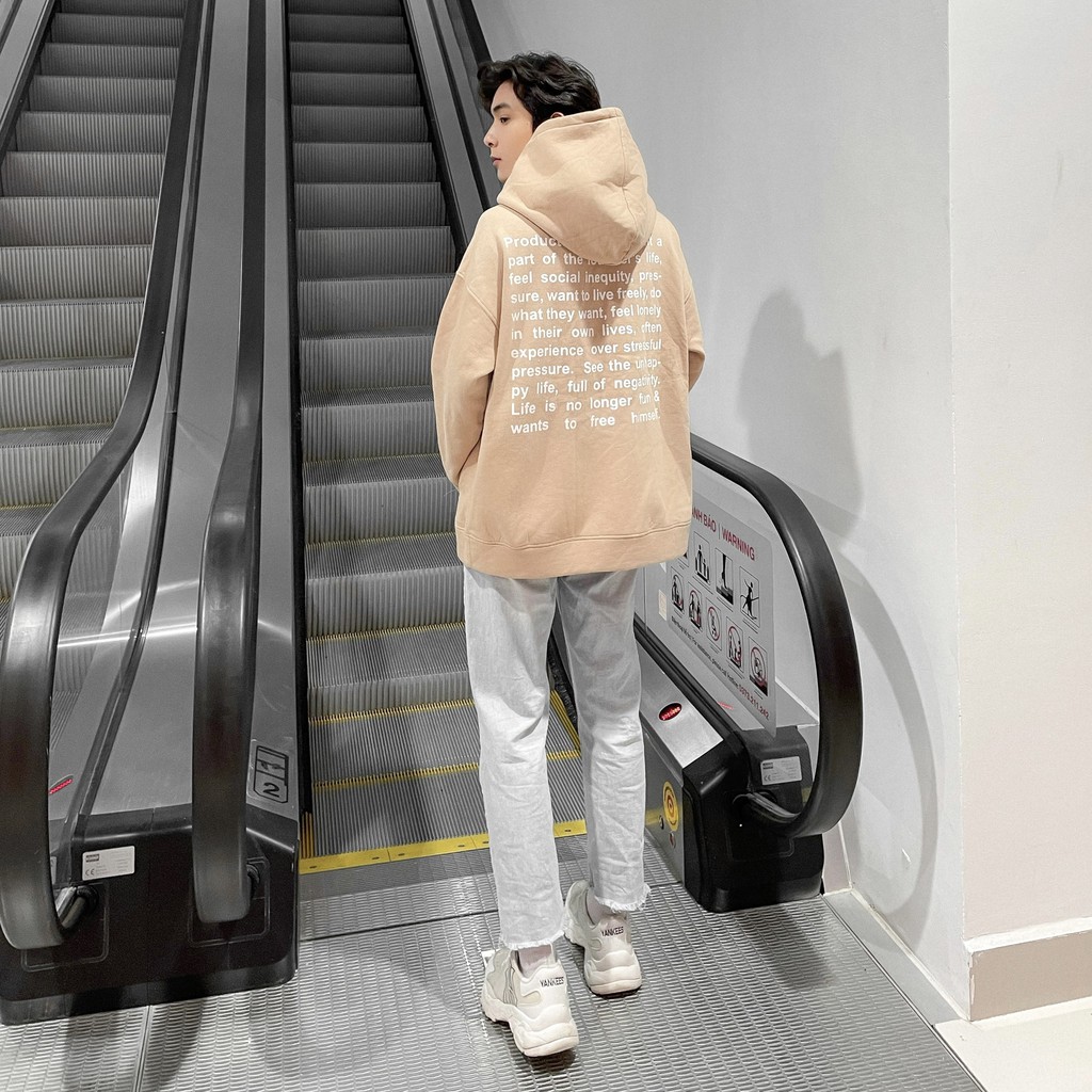 HOODIE "DEFINITION VER2" DOUBLE LABEL TAN | BigBuy360 - bigbuy360.vn