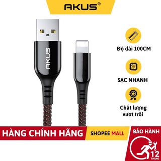 Dây sạc IP,dây sạc nhanh,dây dù chống đứt D212 Akus-Hàng