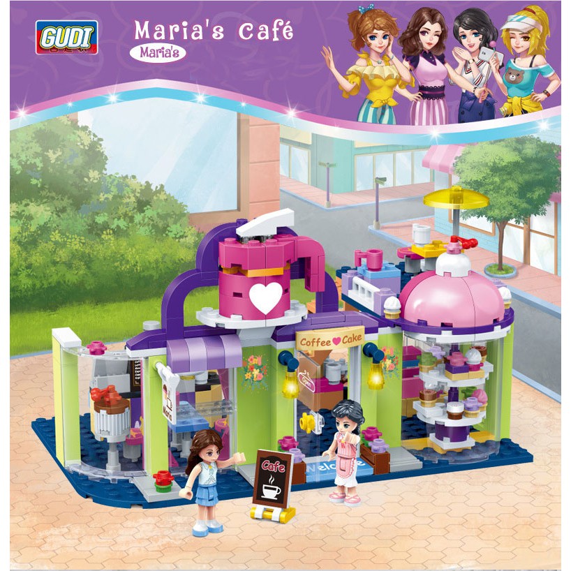 Đồ Chơi Bé Gái Bé Trai Tiệm Cafe và Bánh Ngọt 9605 LEGOSTYLE