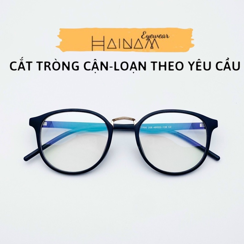 Gọng kính cận dẻo dáng tròn siêu nhẹ mã 209 dành cho nữ