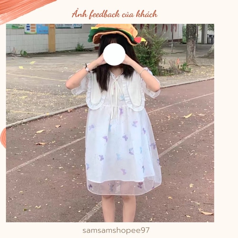 Váy babydoll cổ peter pan xinh xắn
