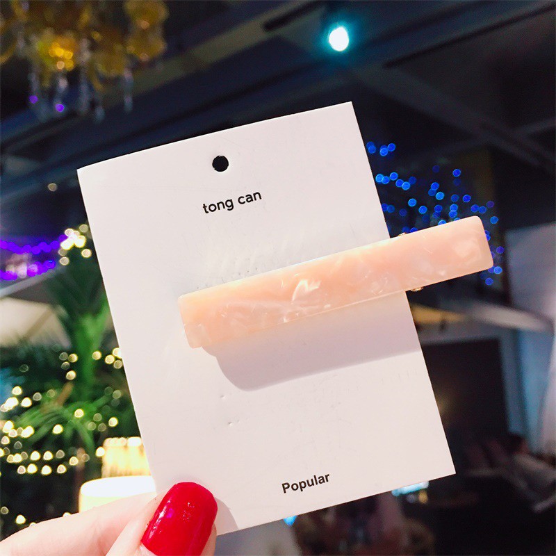 Kẹp Tóc Nữ Hình Chữ Nhật Nhiều Màu Sắc Xinh Xắn