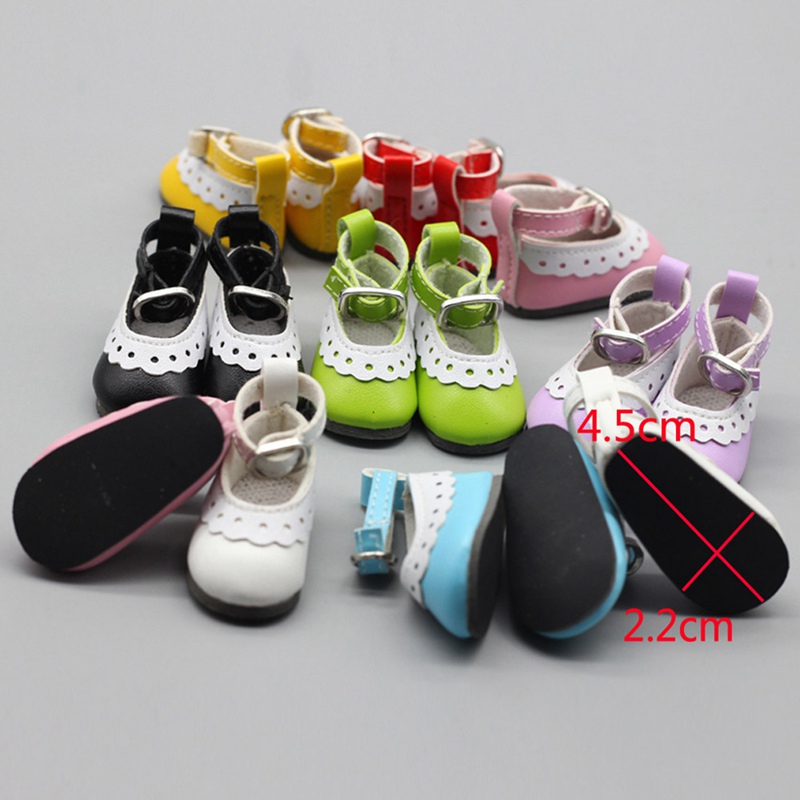 Tmdbyx 1 Đôi Giày Da Pu Cho Búp Bê 5cm