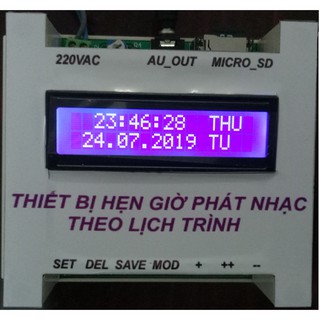 thiết bị phát nhạc theo lịch trình