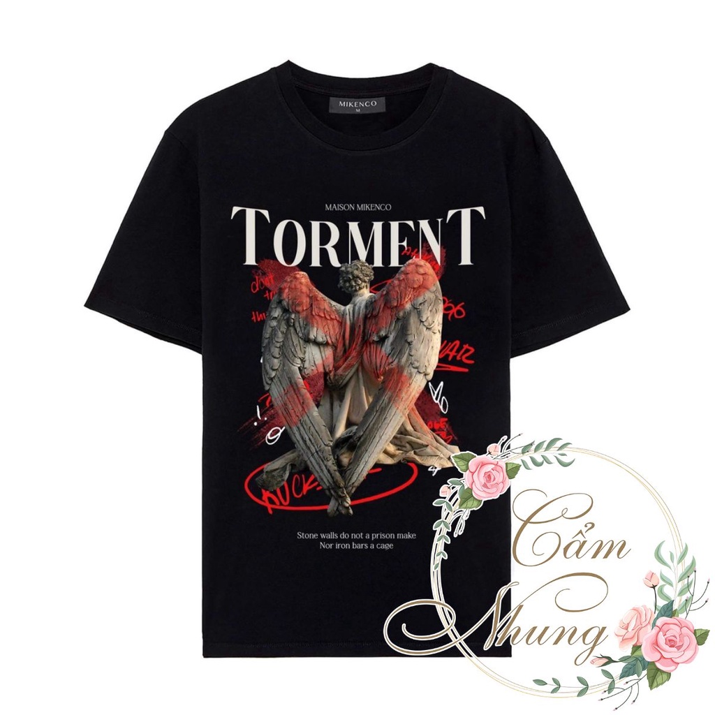 Áo Thun Tay Lỡ MIKENCO Torment - CAMNHUNG Áo Thun Nam Nữ Unisex Hot Hit