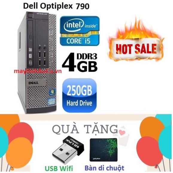 Máy tính đồng bộ Dell Optiplex 790 core i5 RAM 4GB HDD 250GB -Tặng USB Wifi,