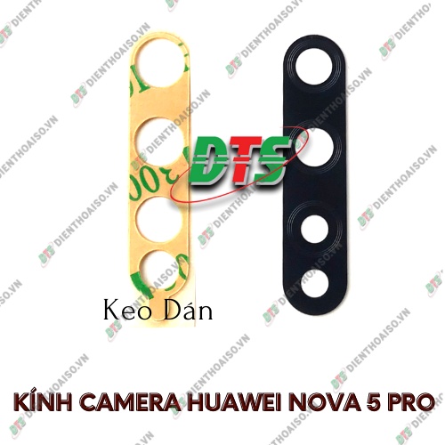 Kính camera huawei nova 5 pro kèm keo dán