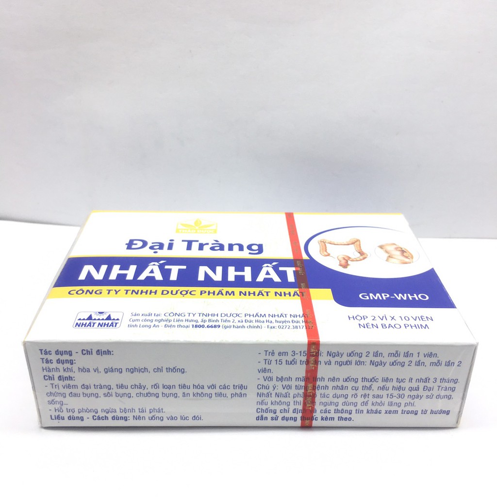 ĐẠI TRÀNG NHẤT NHẤT hộp 2 vỉ x 10 viên