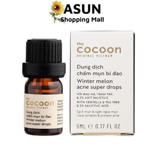 Dung Dịch Chấm Mụn Cocoon Chiết Xuất Bí Đao 5ml Winter Melon Acne Super Drops