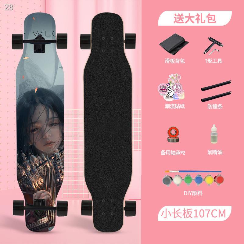 【2022】Ghost Knife Skateboard Cô gái mới bắt đầu Bảng chuyên nghiệp Con trai Trẻ em Người lớn Thanh thiếu niên Bàn dài Bố