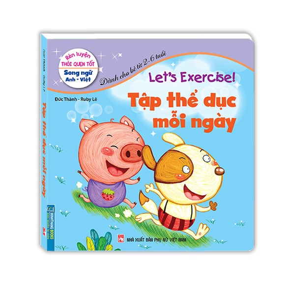 Sách - Combo 8 cuốn rèn luyện thói quen tốt - Bằng tranh cho bé 2-6 tuổi (song ngữ Anh - Việt)
