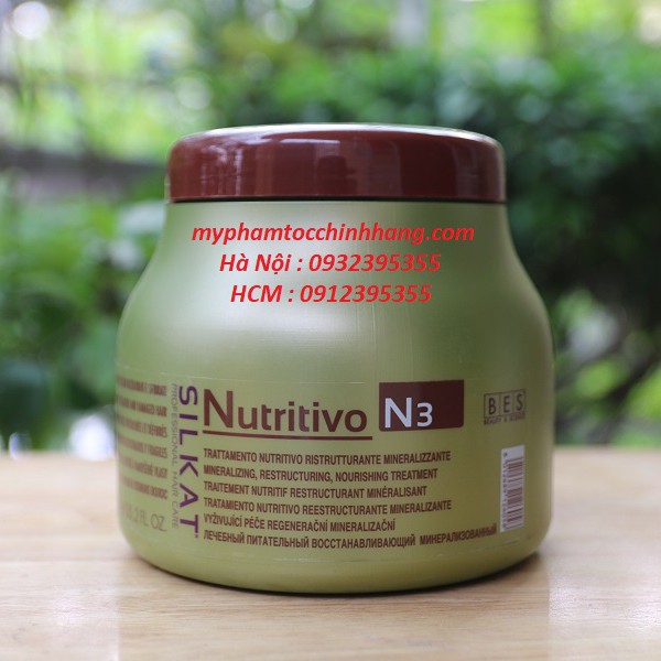 HẤP DƯỠNG TÓC BES HERGEN SILKAT NUTRITIVO 1000ml