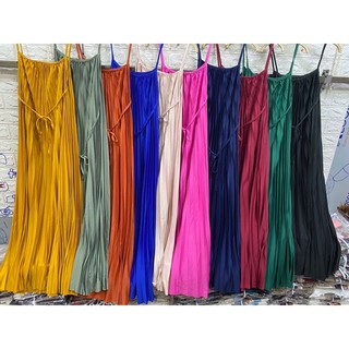 Váy maxi dập ly 2 dây cực hot