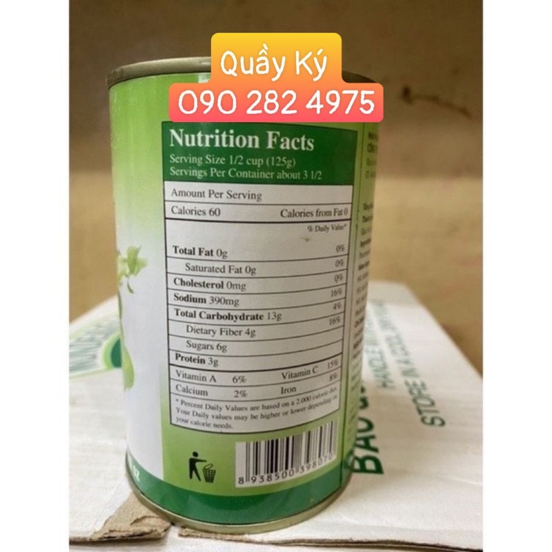 ĐẬU HÀ LAN ĐÓNG LON 425G