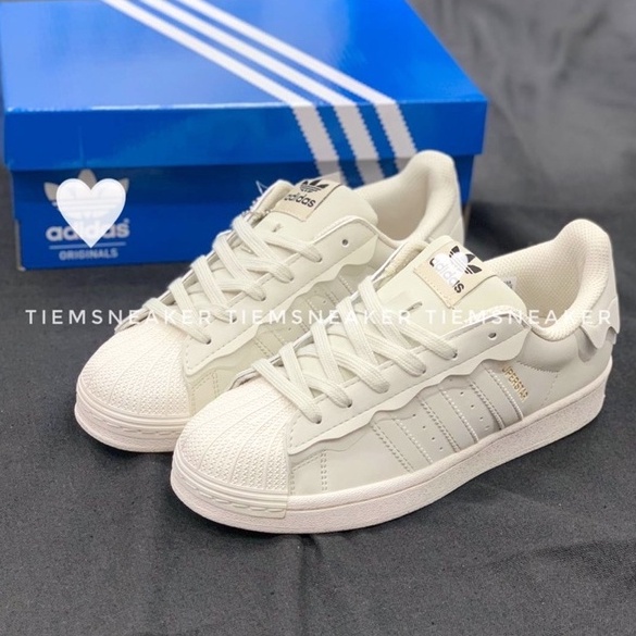 | CÓ SẴN - ẢNH THẬT | Giày thể thao adidas superstar sò trăng bản đẹp full box - bill giấy gói tặng kèm tất