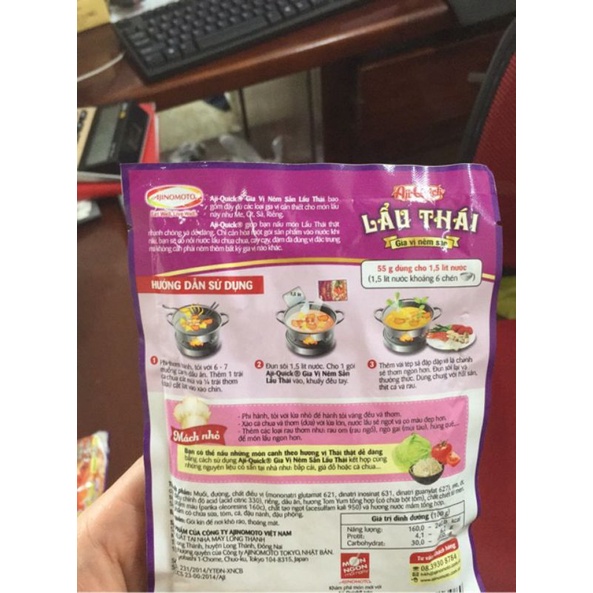 Gia vị Lẩu Thái Aji-Quick hoàn chỉnh 55g | BigBuy360 - bigbuy360.vn