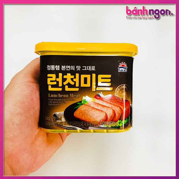 Thịt Hộp Spam Hàn quốc Sajo Hộp 340g