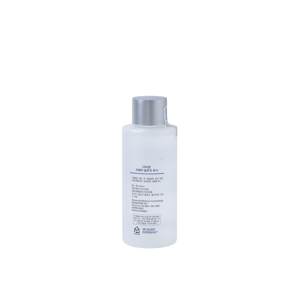 [HÀNG NHẬP KHẨU] Nước Cân Bằng Phục Hồi, Tái Tạo Da, Dưỡng Ẩm Trẻ Hoá Da Dermafirm Repair Solution Tonic 200ml