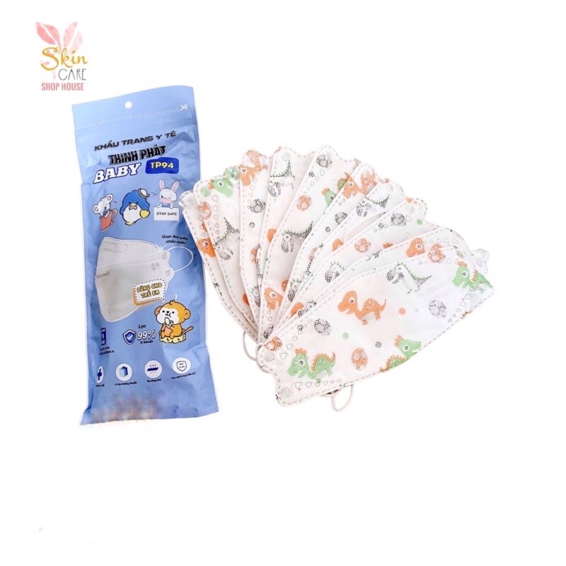 Túi 10 Khẩu trang 4D mask KF94 trẻ em