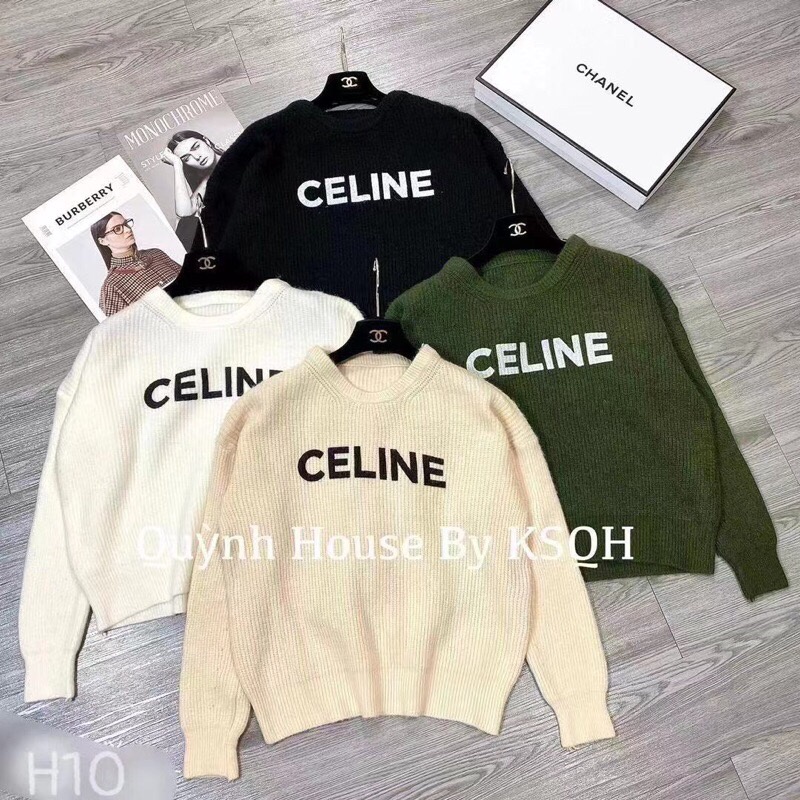 HÀNG CÓ SẴN_1311. ÁO LEN SWEATER CHỮ NGỰC THỜI TRANG THU ĐÔNG PHONG CÁCH CHÂU ÂU