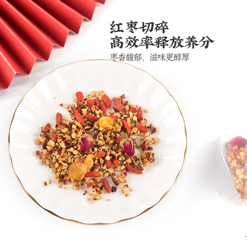 Trà Dưỡng Nhan Long Nhãn Táo Đỏ Kỷ Tử Hoa Hồng