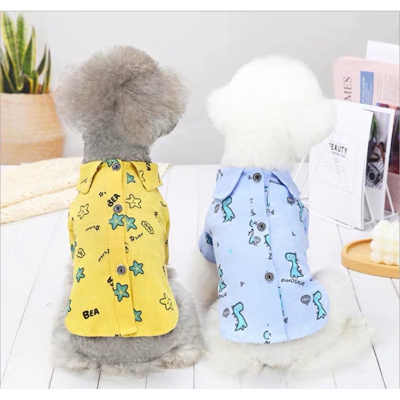 áo sơ mi ngộ nghỉnh cho chó mèo