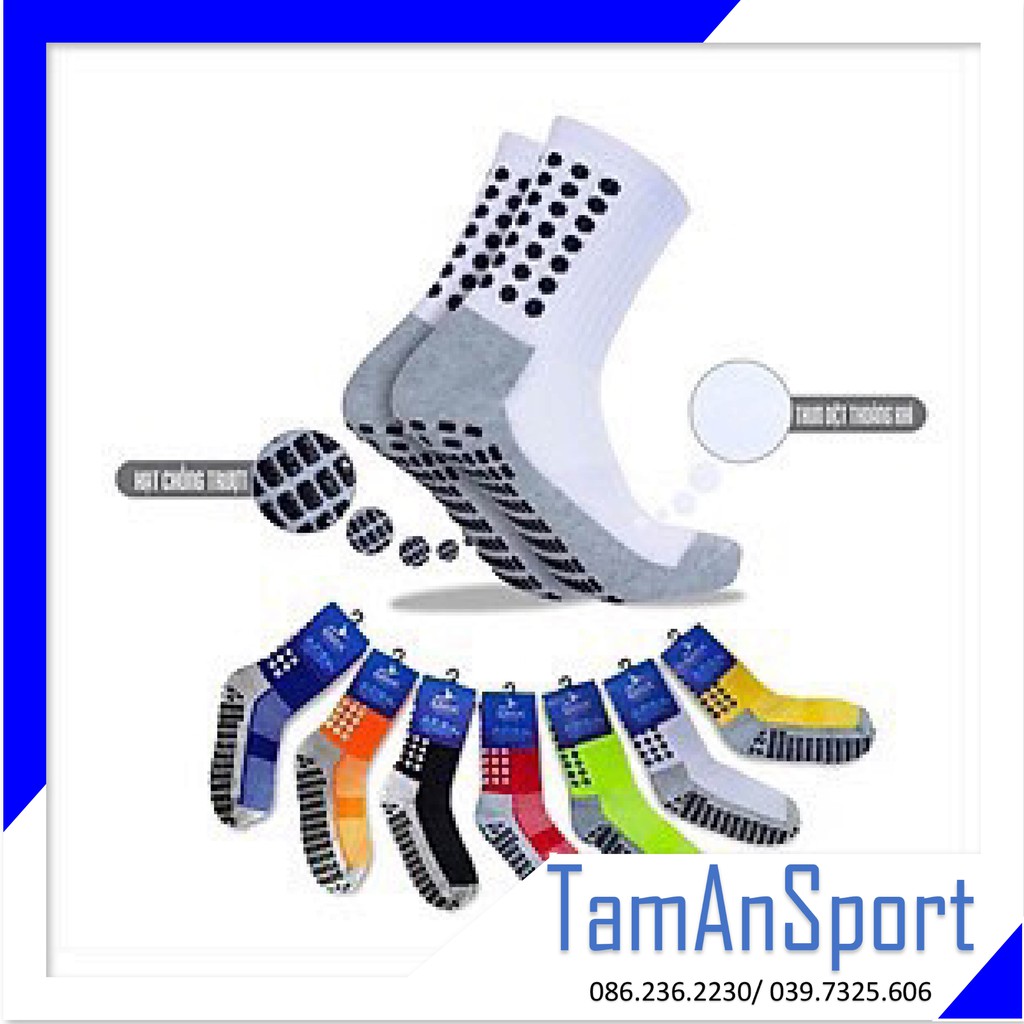 Tất thể thao vớ đá banh chống trơn Wika bám giày bám chân
