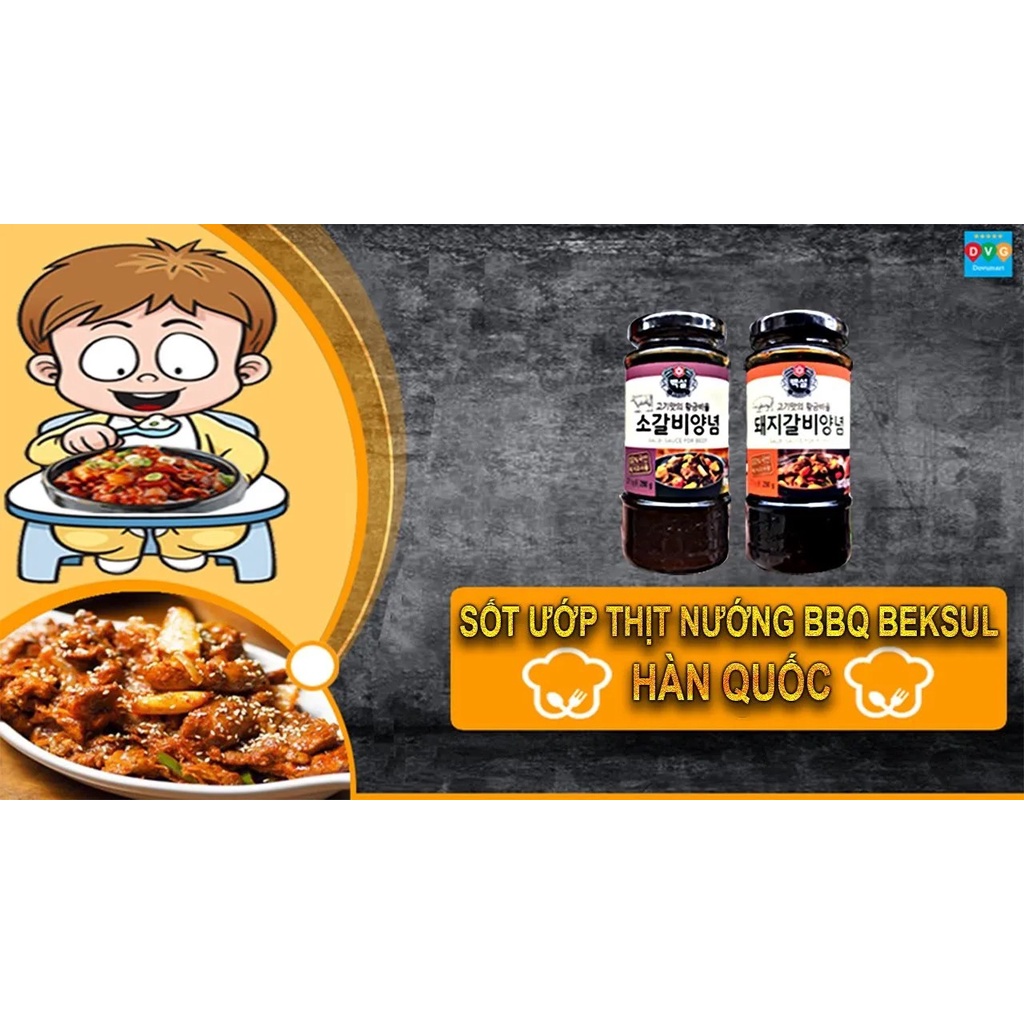 Sốt ướp Bulgogi heo Beksul chai 290g - Nhập Khẩu Hàn Quốc