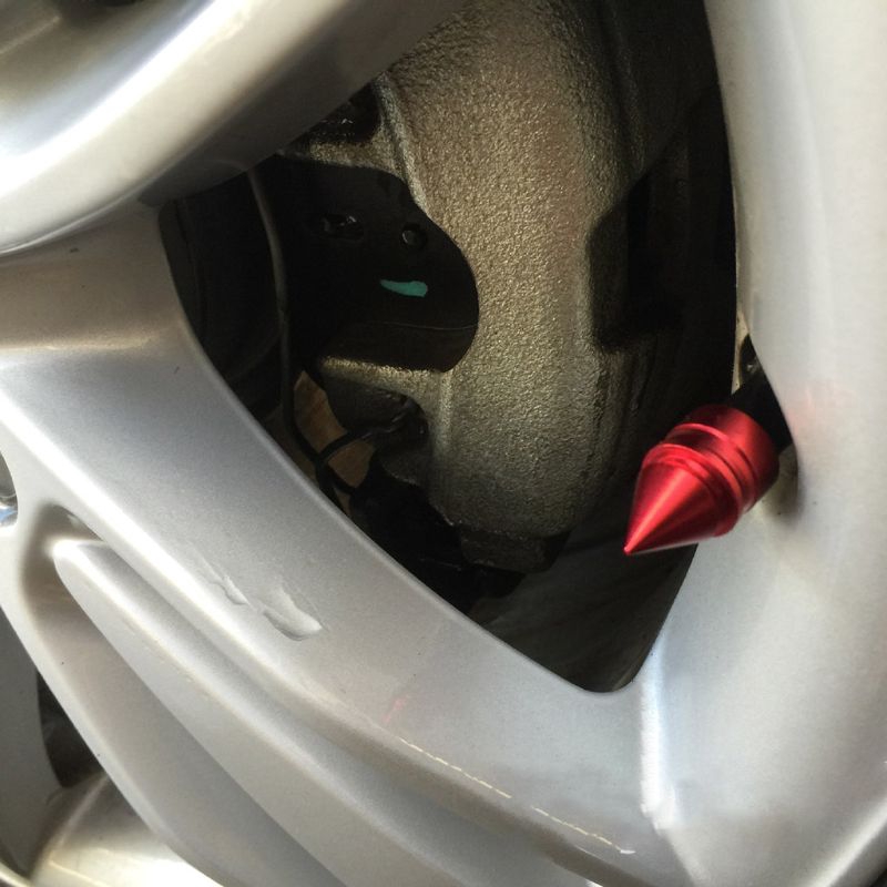 ☀SUPB☀ 4Pcs Car Auto Aluminum Tire Rim Valve Wheel Air Port Stems Cap