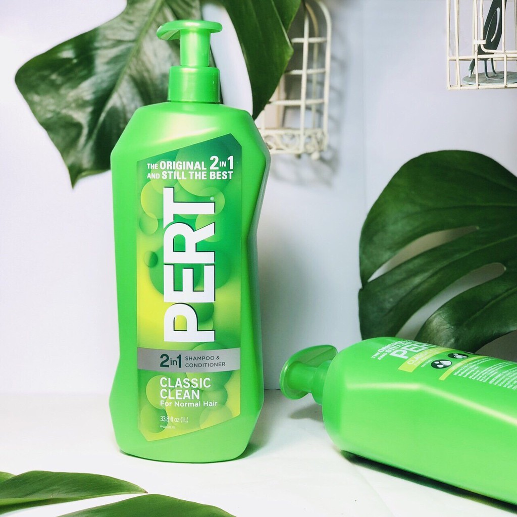 Dầu gội + xả 2 in 1 Pert Plus Classic Clean 1L